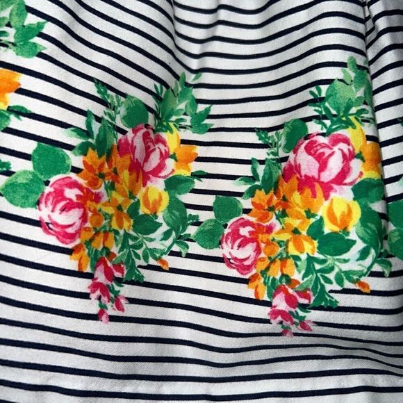 Janie & Jack Striped Floral Boarder Skirt in Midsummer Garden, Girls 10 - Picture 7 of 14